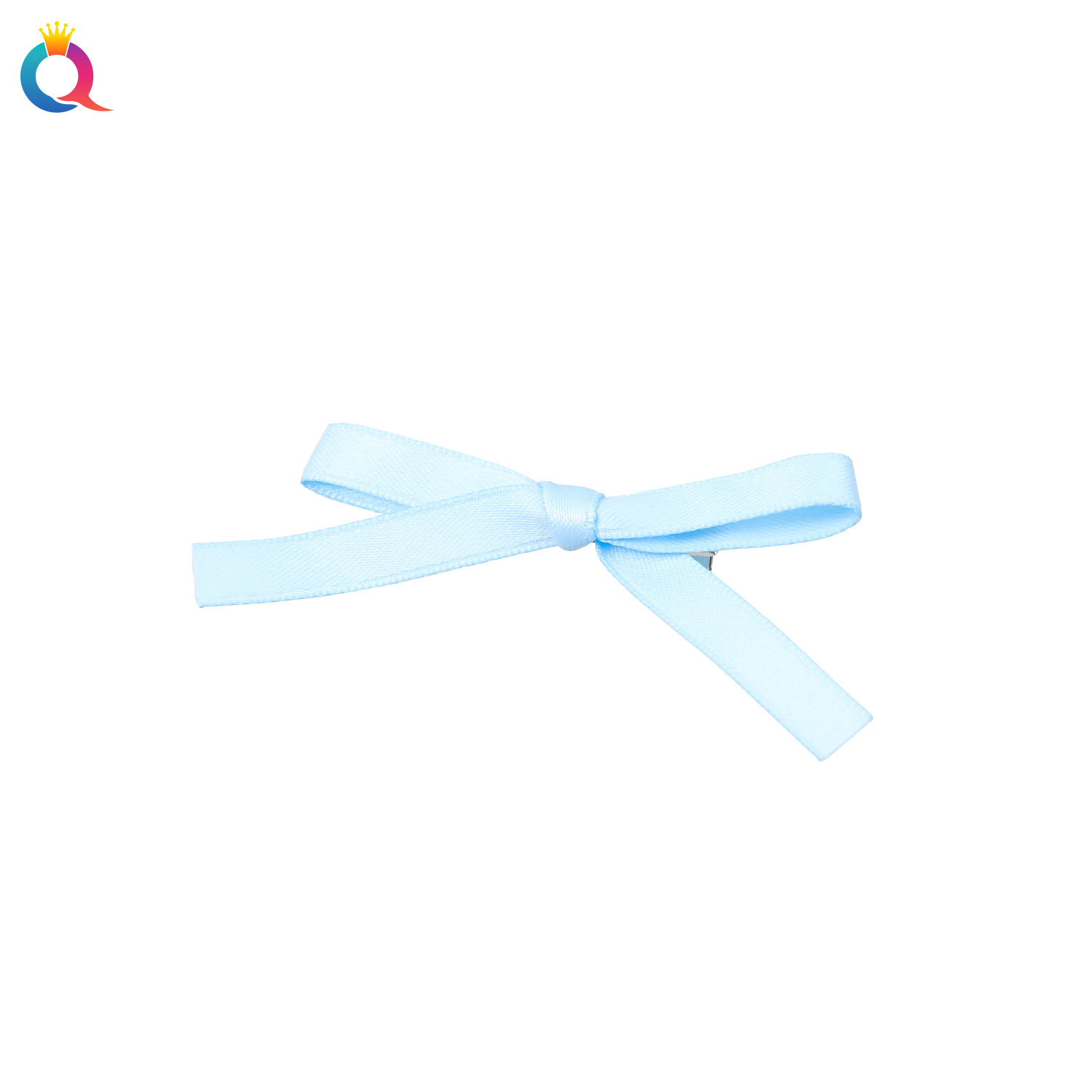 Qiyue ins Ribbon small bow hair clips, women's versatile bangs clips, side duckbill clips, hair accessories wholesale Item Picture