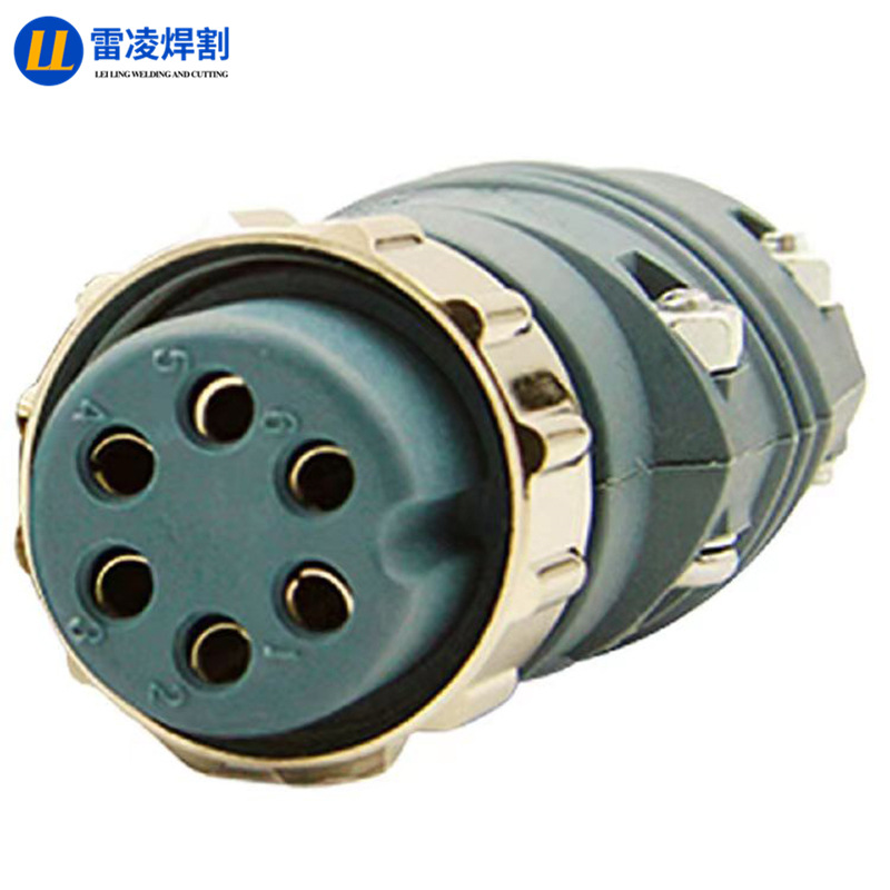 Six-core, seven-core and nine-core aviation plug, socket and connector accessories for the control line signal of the MIG wire feeding machine Application Scenario