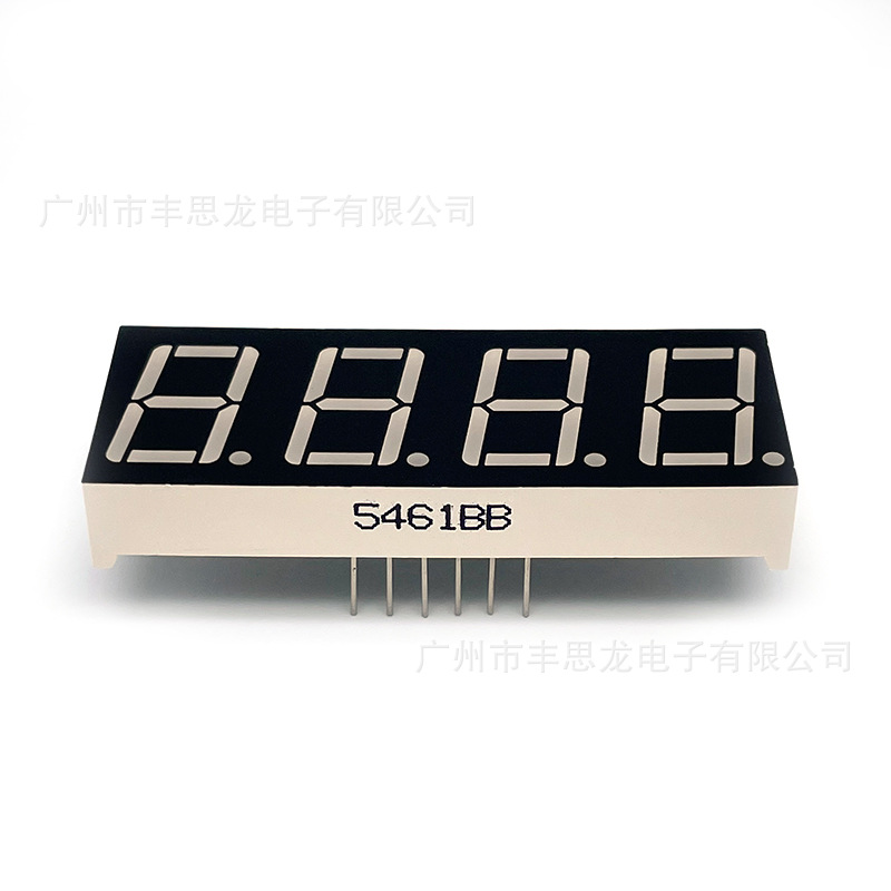 In stock: 0.56-inch 4-digit 7-segment digital tube 5461 red light co-cathode co-yang electrical display digital screen Item Picture