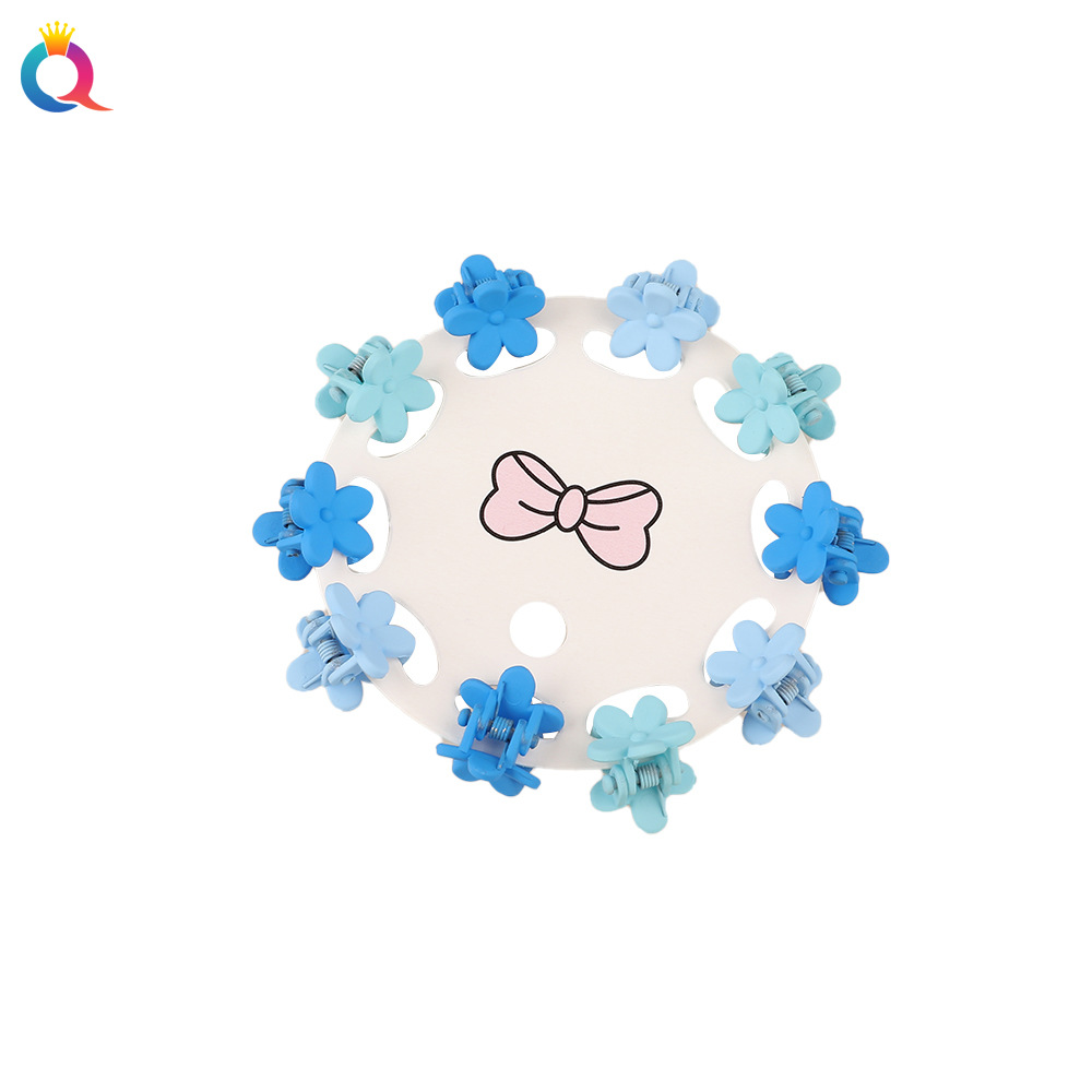 Wholesale of Qiyue candy color card small hair clips, children's small hair clips, colorful braids, bangs clips, hair clippers and hair accessories Item Picture