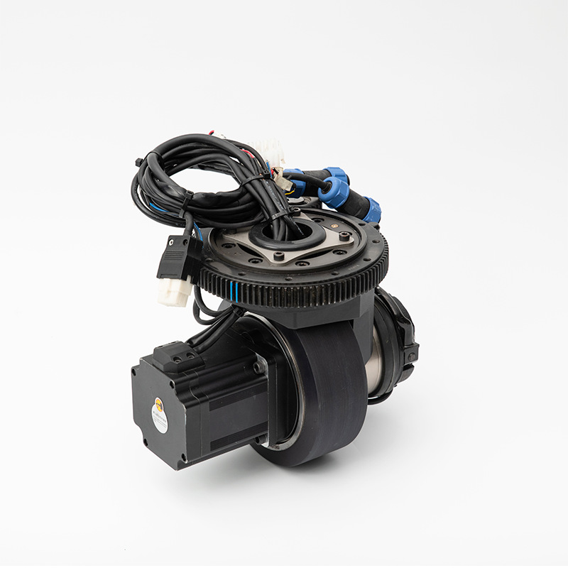 The manufacturer has 230 specification horizontal single steering wheel in stock at a favorable price. AGV material handling robot steering wheels are available in stock Application Scenario