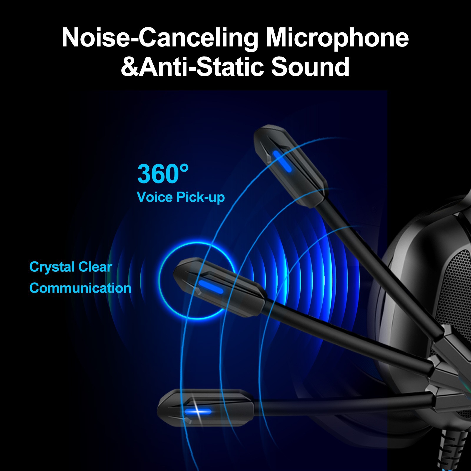 Cross-border exclusive headphones, gaming and e-sports headsets, wired headphones for laptops, factory wholesale details Picture