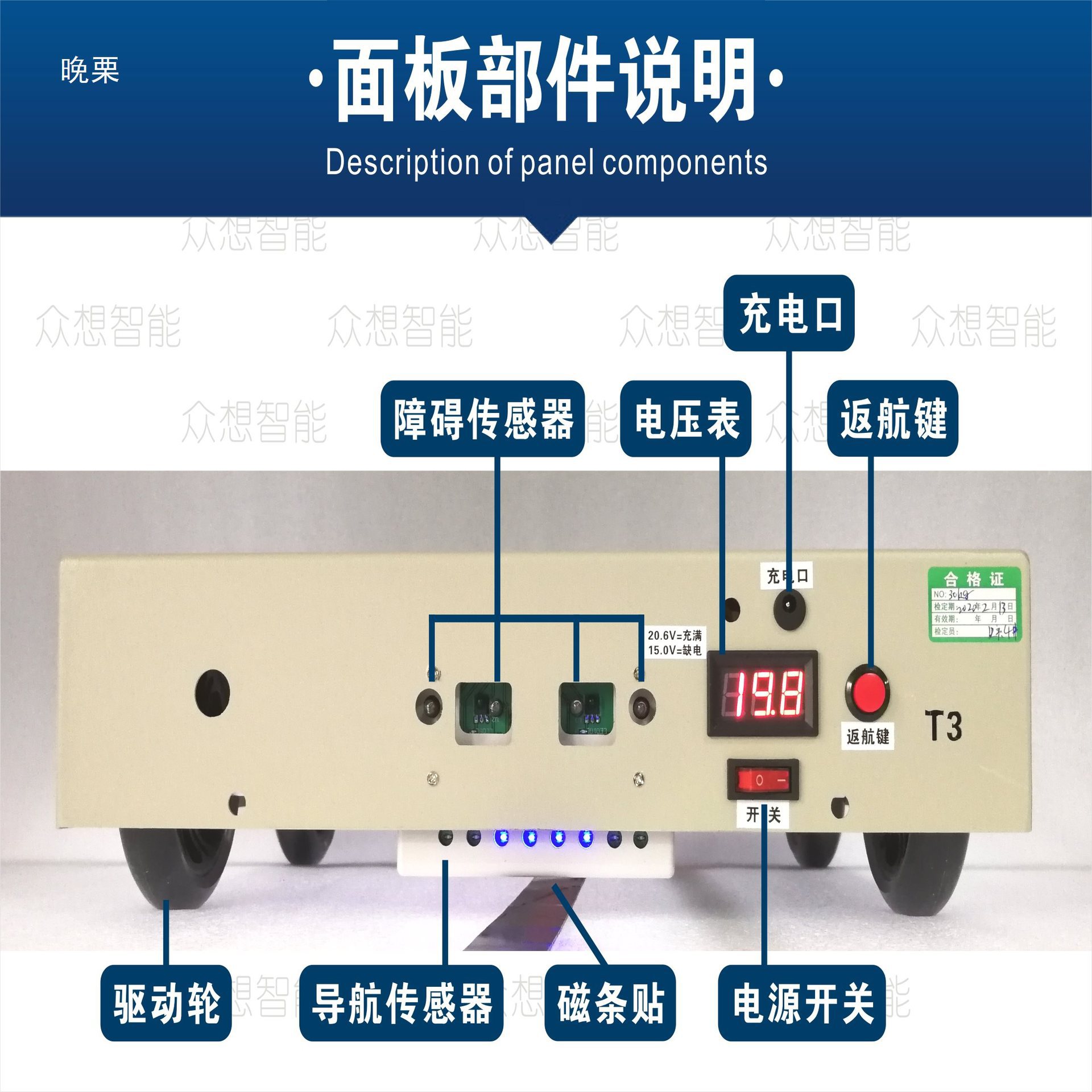 Lithium battery AGV trolley robot power lithium battery backup standard battery enlarged battery automatic transport vehicle Specification drawing