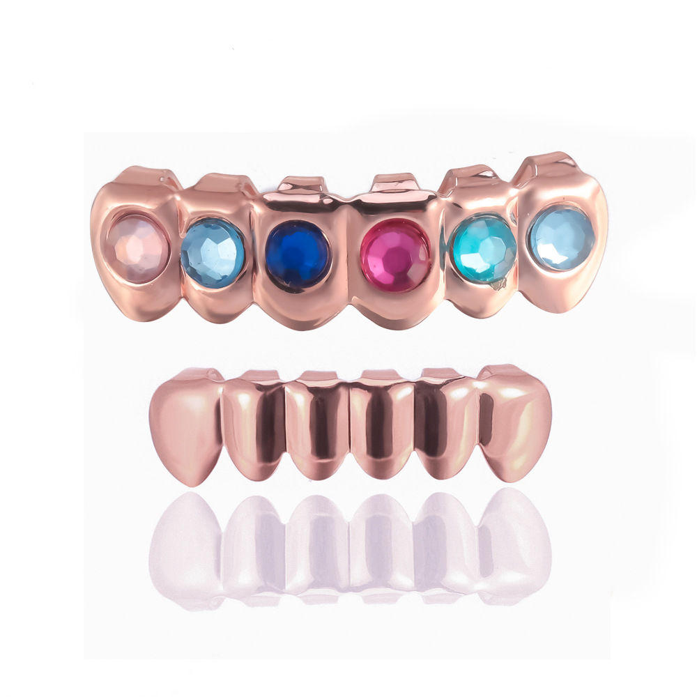The manufacturer supplies fashionable and simple braces, colorful diamond hip-hop teeth, HIPHOP teeth, and Halloween stage props Item Picture