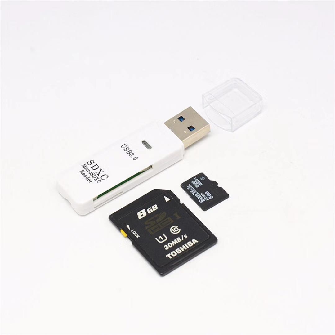 USB3.0 card reader plug-and-play microSD camera TF/SD 2-in-1 high-speed card reader cross-border wholesale Application Scenario