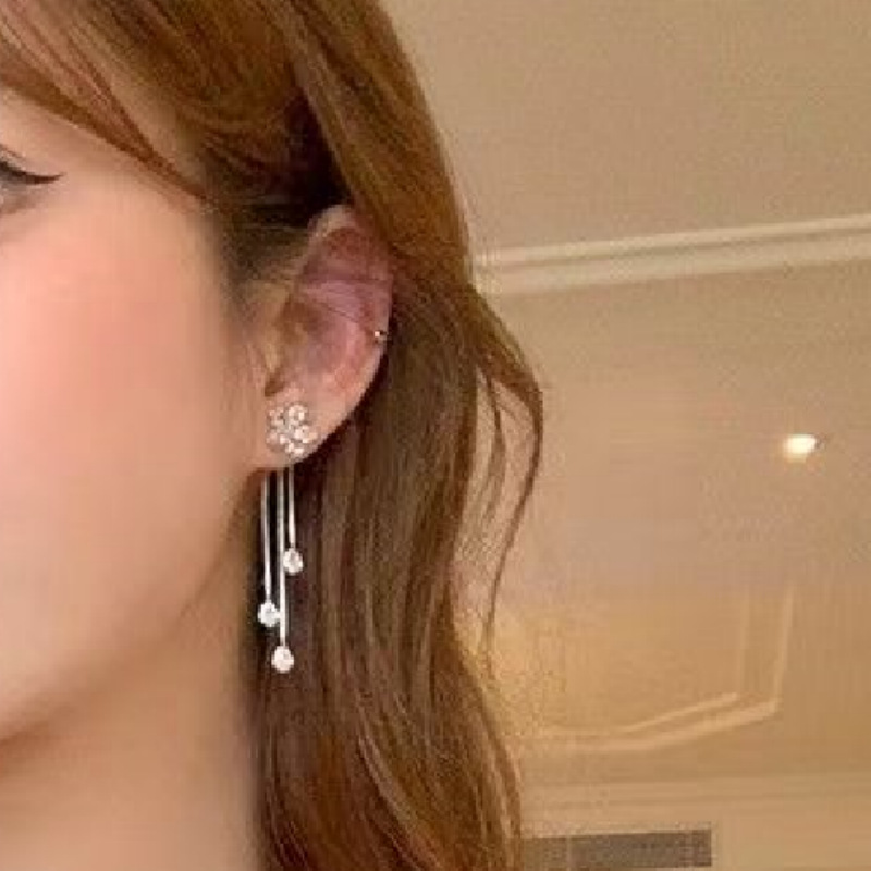 2025 New bestseller Super fairy stud earrings ~ Elegant flower tassel earrings, light luxury and niche design, high-end earrings for women Application Scenario