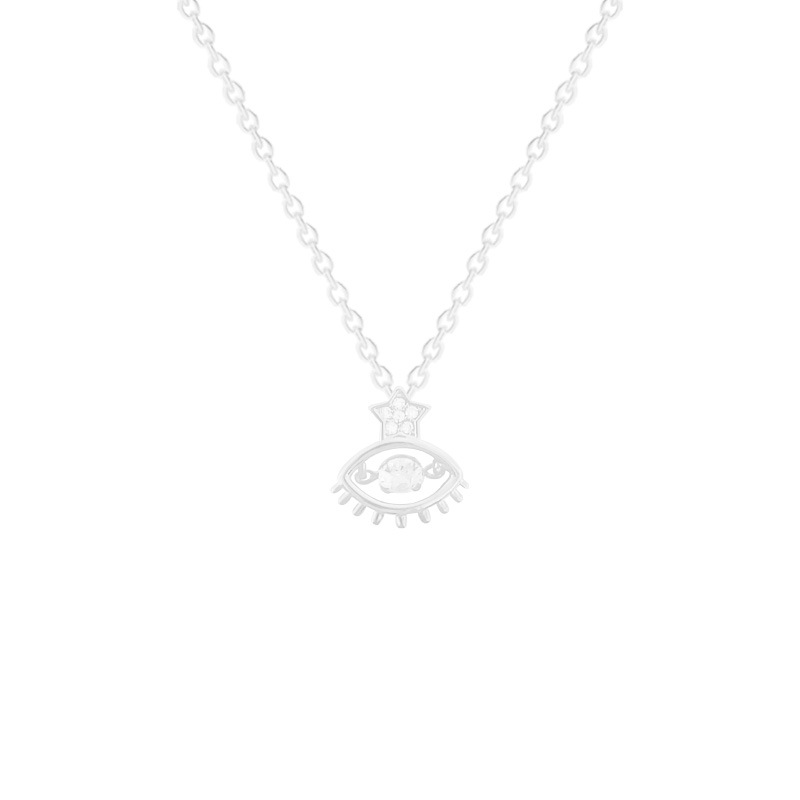 The lively angel's Eye zircon necklace, a versatile and sweet diamond pendant for dancing, and a personalized collarbone chain accessory Item Picture