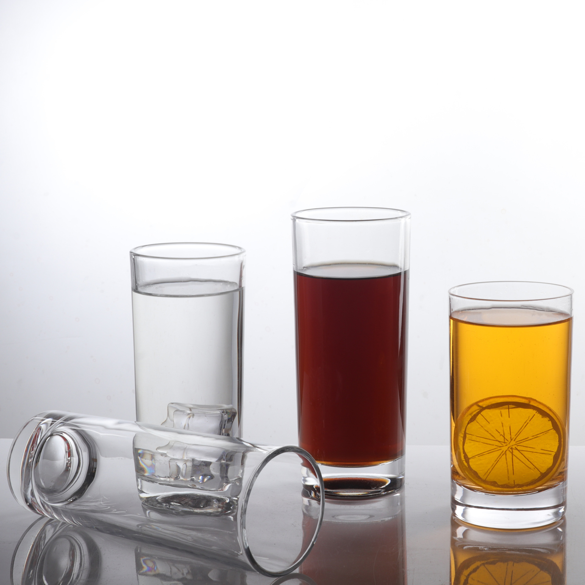 Straight glass water cups, juice cups, household breakfast milk cups, tea cups, special beer cups for food stalls and restaurants details Picture