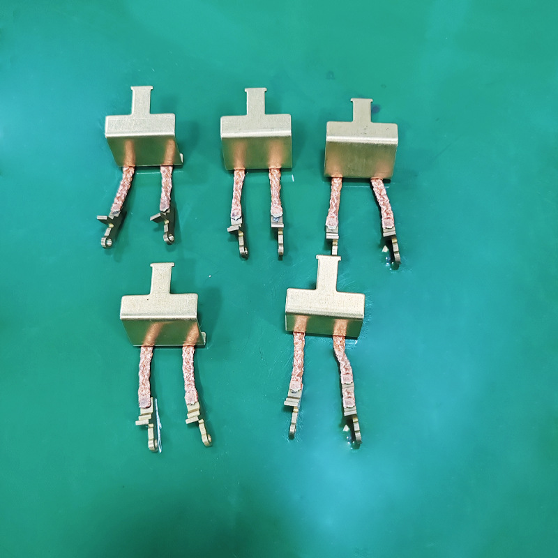 Terminal block, copper wire, copper sheet, motor rotor, enameled wire, parts, pin welding, spot welding machine, resistance welding, spot welding machine Specification drawing