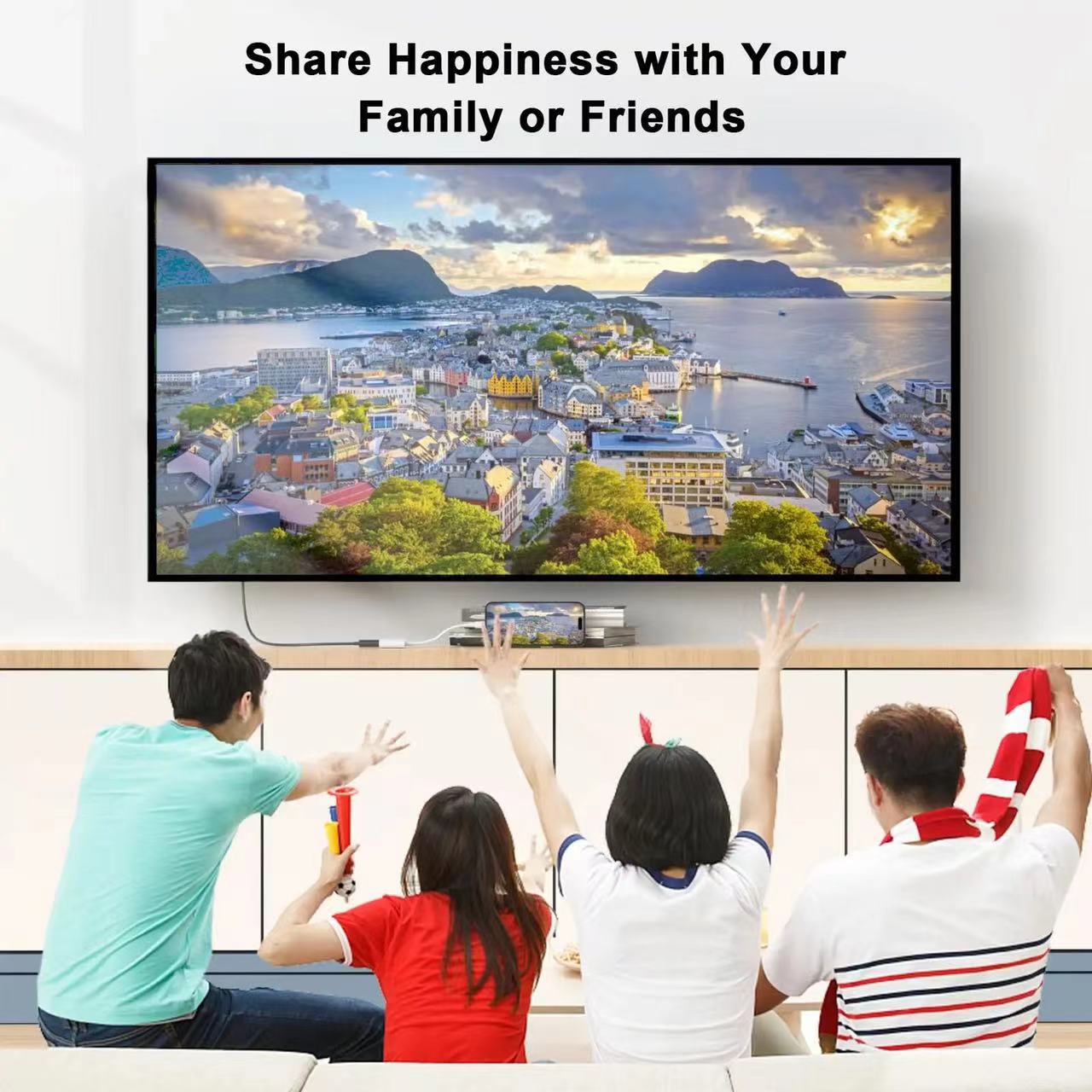 type-c to hdmi+PD100W expansion 4K 60HZ high-definition laptop 2-in-1 adapter cable details Picture