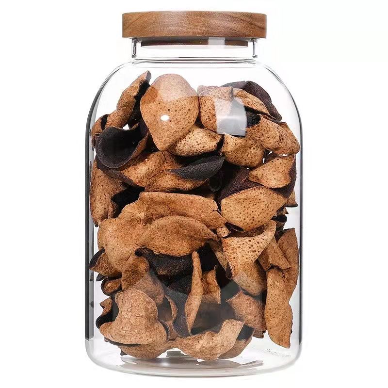 Dried tangerine peel tea cans, high borosilicate thickened cans, special sealed cans for acacia wood, storage cans for dried fruits and grains, and packaging Item Picture