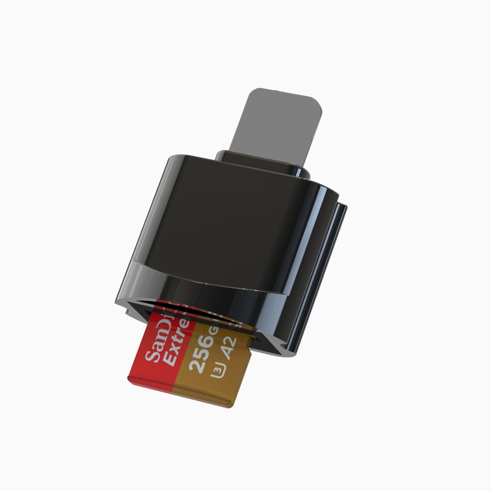 Compatible with Apple iphone card reader, OTG card reader, Micro SD/TF memory card, and card storage converter Application Scenario