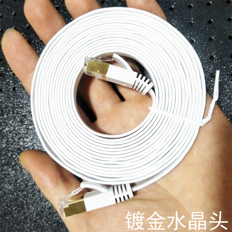 Wholesale Category 6 flat network cable oxygen-free copper CAT6 finished pure copper gigabit 8-core network patch cord 12,350 meters cm Application Scenario