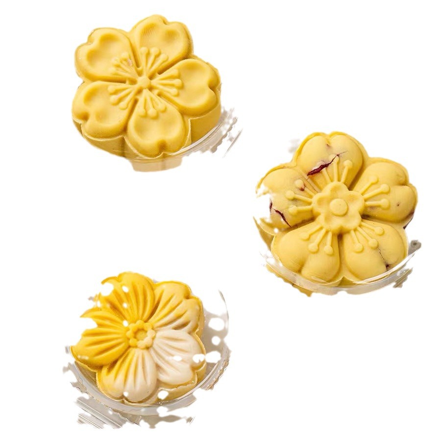 Green bean cake transparent packaging box, ice skin mooncake baking and pastry packing box, Mid-Autumn Festival Cantonese mooncake homemade empty box Item Picture