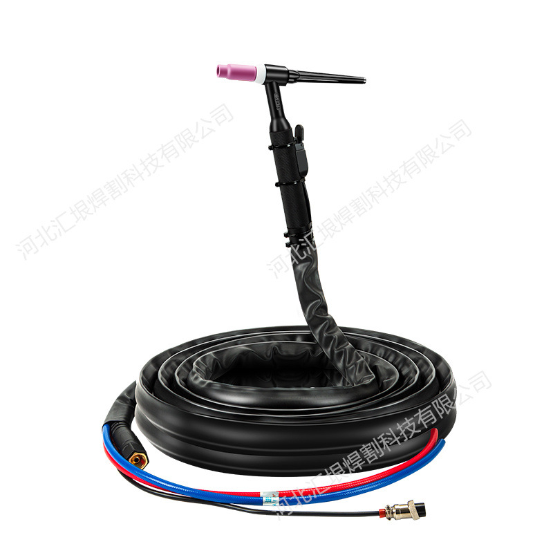 TIG/QQ150/WP17/18/26 argon arc welding gun. The silicone gun head of the TIG/QQ150/WP17/18/26 argon arc welding gun is thickened, which is wear-resistant and heat-resistant Item Picture