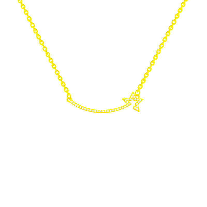 A touch of meteor girl necklace with a niche and light luxury design. The star collarbone chain is a versatile and high-end necklace. It's a perfect accessory for your girlfriend Item Picture