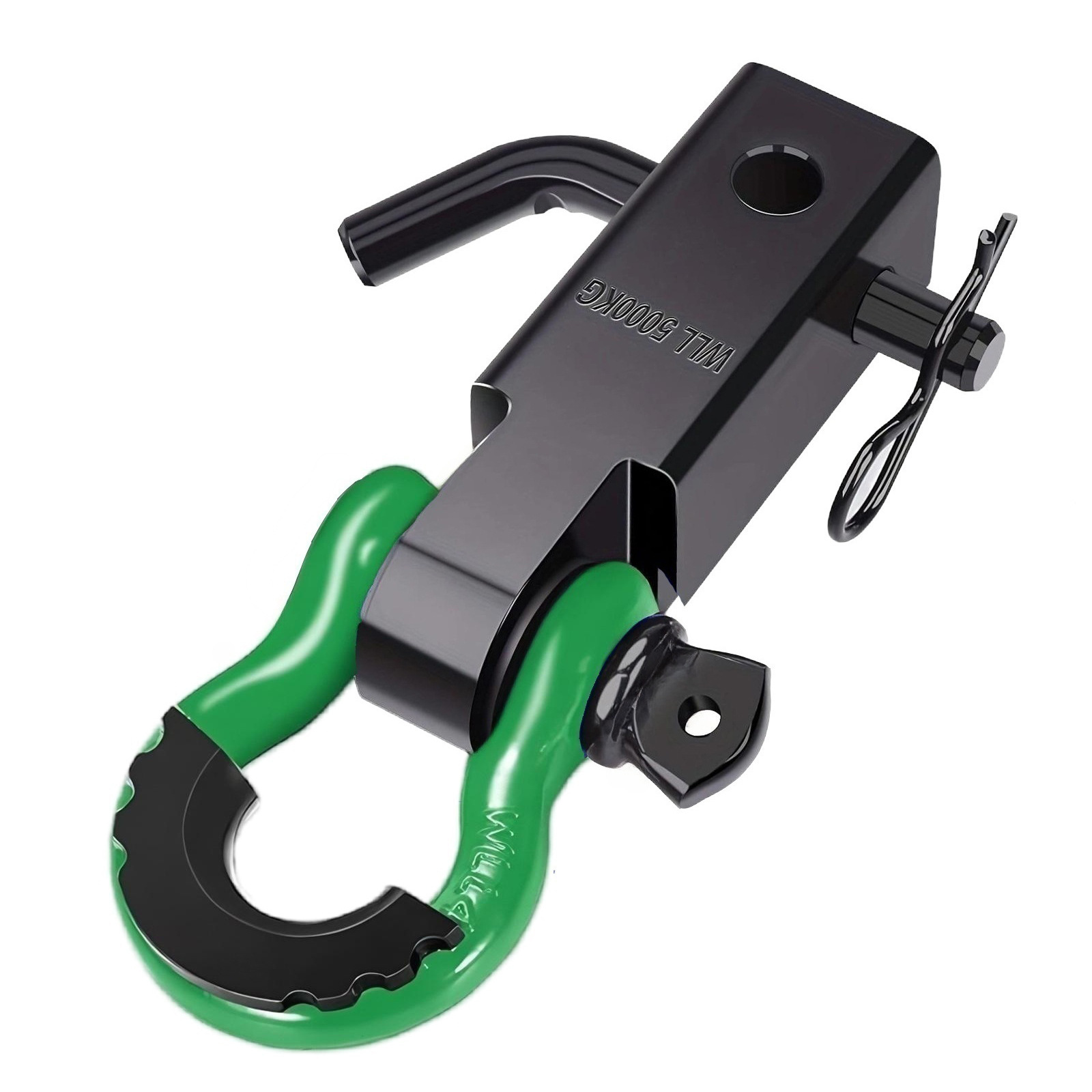 The square-mouthed trailer arm is thickened with carbon steel, towing a 4.75-ton girder off-road vehicle rear-end rescue hook to tow the rear of the vehicle undefined