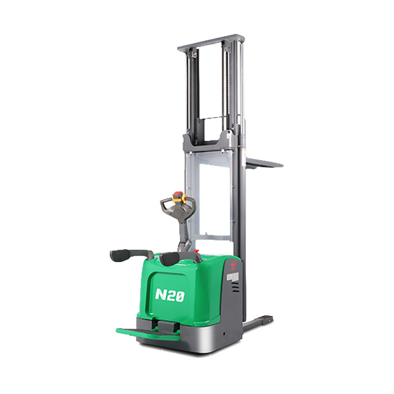 Supply Xilin electric forklift hydraulic lift loading and unloading vehicle CDD20K-N station-driven electric pallet stacker Item Picture