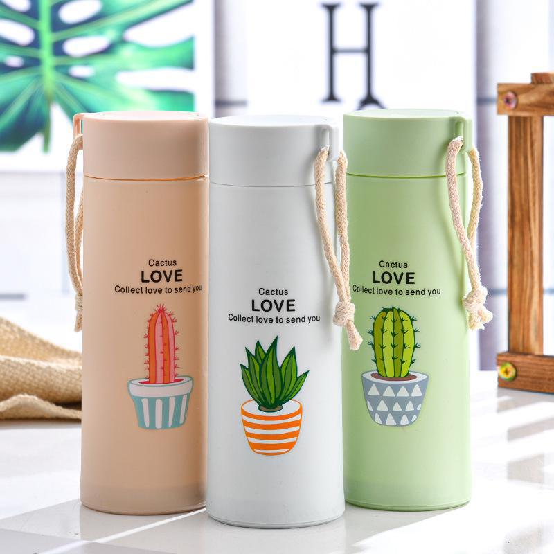 Succulent water cups, thickened double-layer cartoon glass cups, opening small gifts, event advertising cups, printed LOGO wholesale details Picture