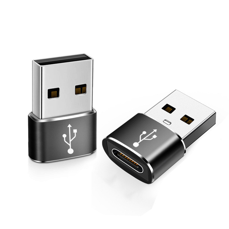 TYPE-C female to USB male OTG adapter charging converter for car computer music listening is suitable for iPhone 15 Specification drawing