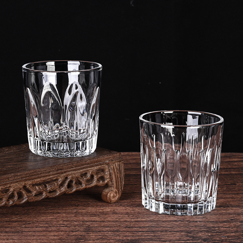 Classical beer mugs for bars, KTV spirits and ice glass cups, thick-bottomed special whisky glass cups, one-sipped cups full figure
