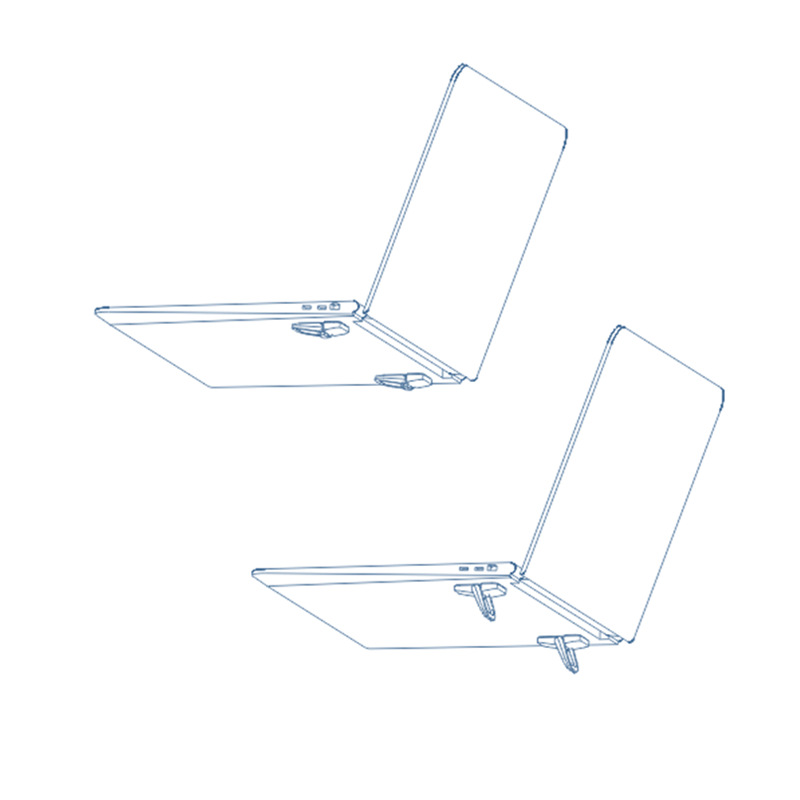 Hot-selling zinc alloy metal notebook computer invisible stand bracket mini portable height-increasing heat dissipation bracket is on sale details Picture