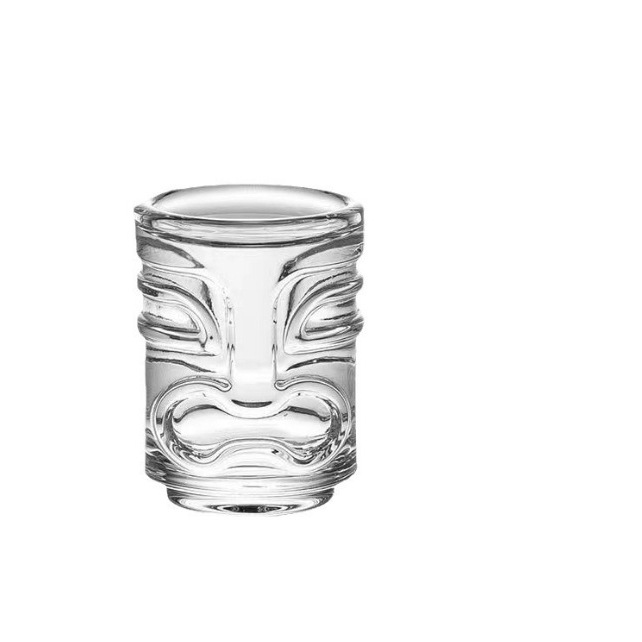 Coffee mini tiki bullet cup, creative home Tiki small wine glass, sip cup, cocktail cup, glass spirits cup Item Picture