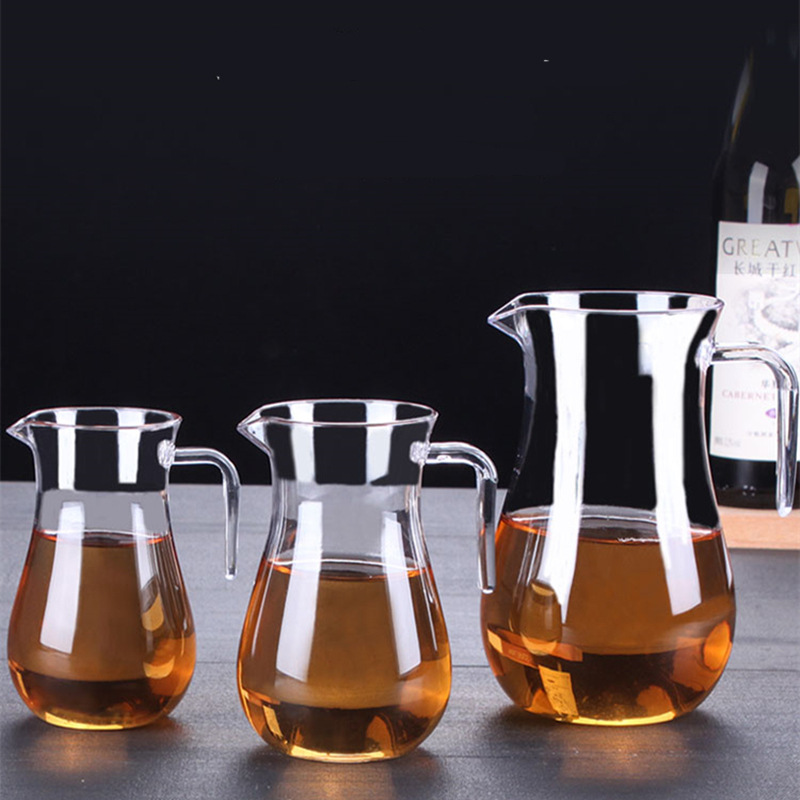 PC acrylic wine divider with handle for white wine and red wine, plastic decanter with scale, wine cup, small wine glass, tea sea, durable to drop full figure