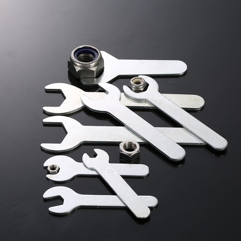 Factory direct sales of single-head fixed wrenches, simple stamping iron sheet small wrenches, 17-inch small wrenches Specification drawing