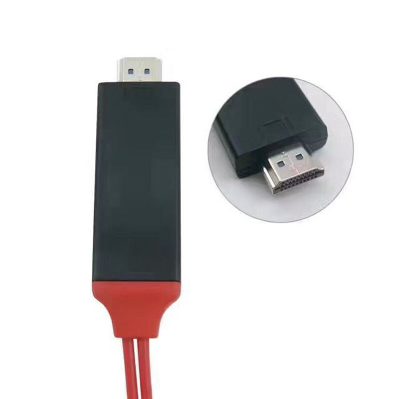 The light-ning to hdmi screen projection adapter cable is suitable for converting iphones to high-definition TV screens Item Picture