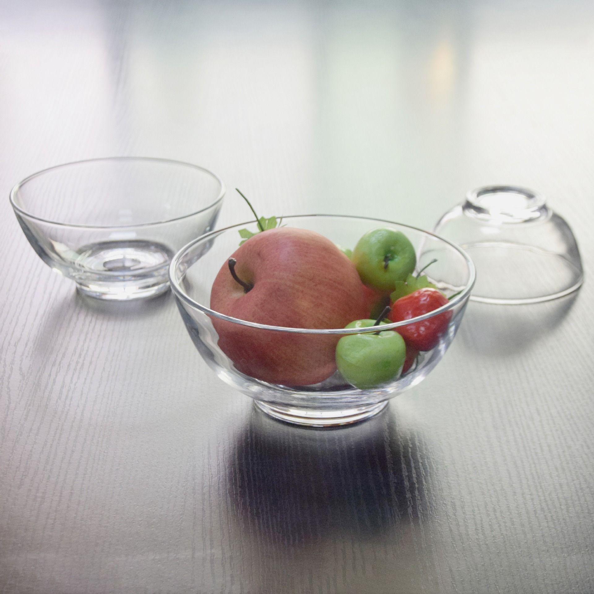 Lizun transparent glass dessert bowls, snack bowls, fruit bowls, sauce bowls, glass bowls wholesale with logo printing Specification drawing