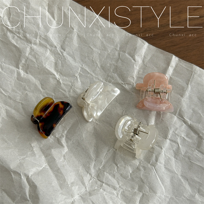 Korean-style simple acetate small hair clips, sweet and versatile small hair clips, girl bangs clips, top clips, broken hair clips, and hair accessories Specification drawing