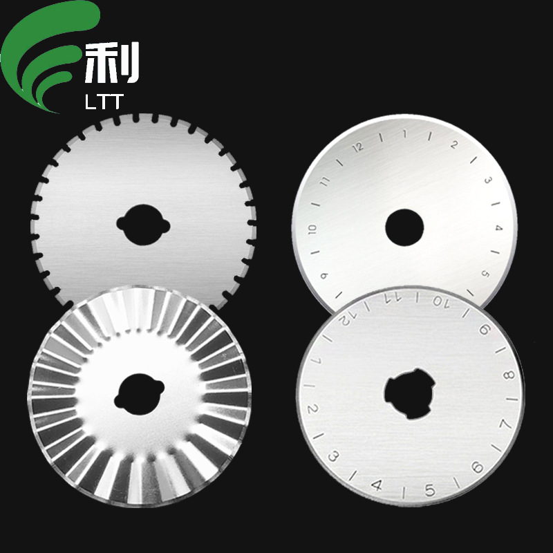 Round blade, lace knife, dashed line round knife, gear blade, wavy flat rubber band, rotary roller knife, fabric cutting, paper cutting full figure