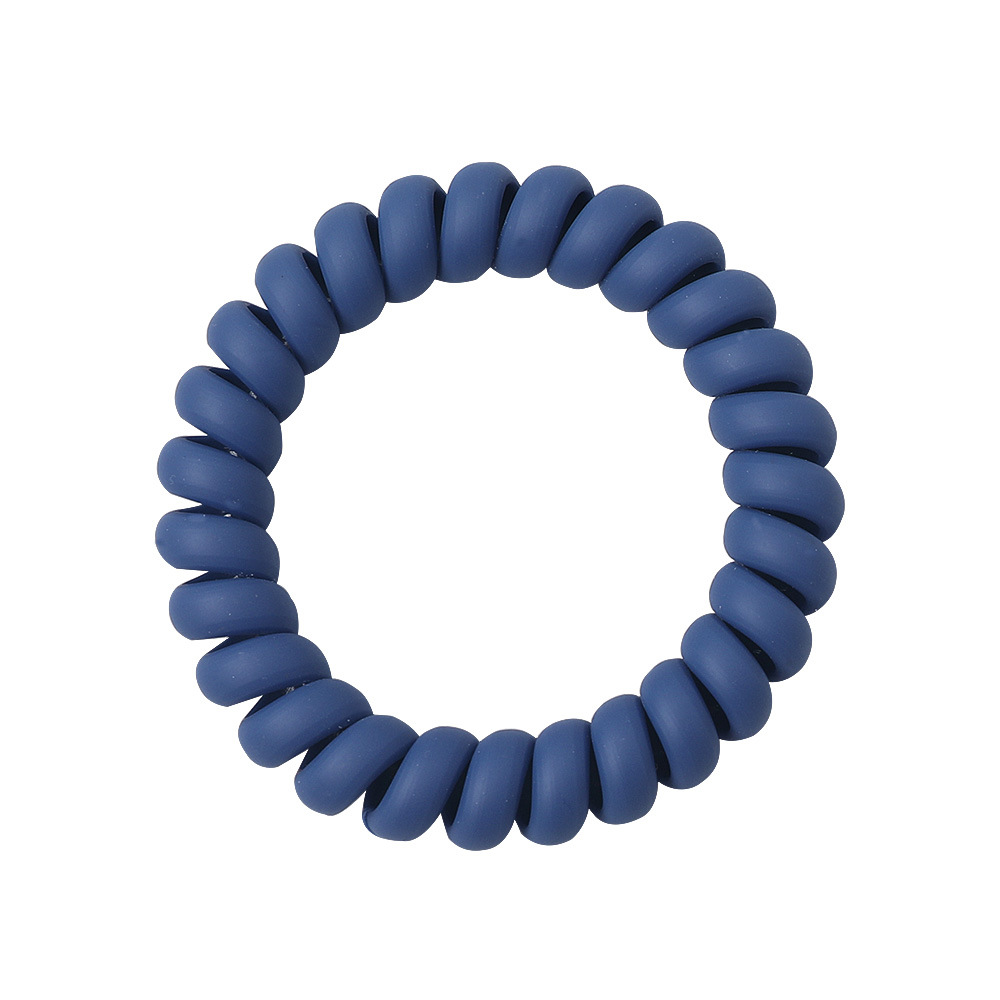 Qiyue European and American cross-border matte telephone line hair band, women's rubber band, high elasticity hair tie, hair tie wholesale Item Picture