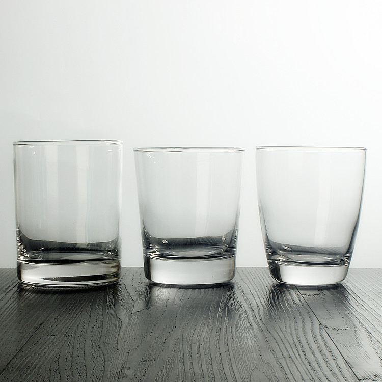 Whisky wine glass, round, straight, thick-bottomed glass, mouthwash cup, water glass Item Picture