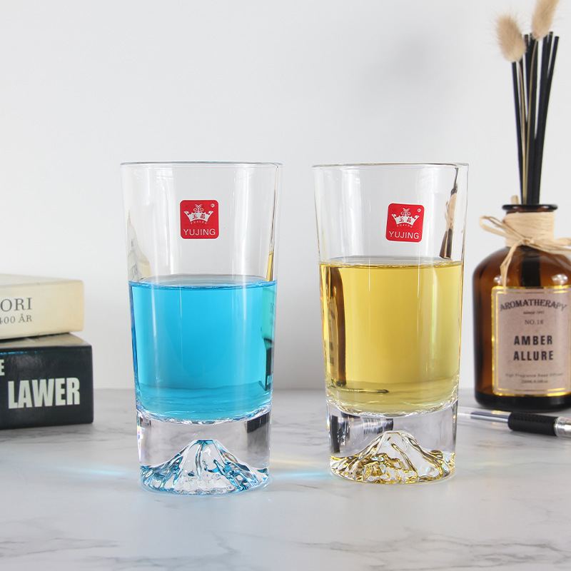Home creative Fuji Mountain glass, ice mountain glass, internet-famous personality snow Mountain glass, whisky glass Specification drawing