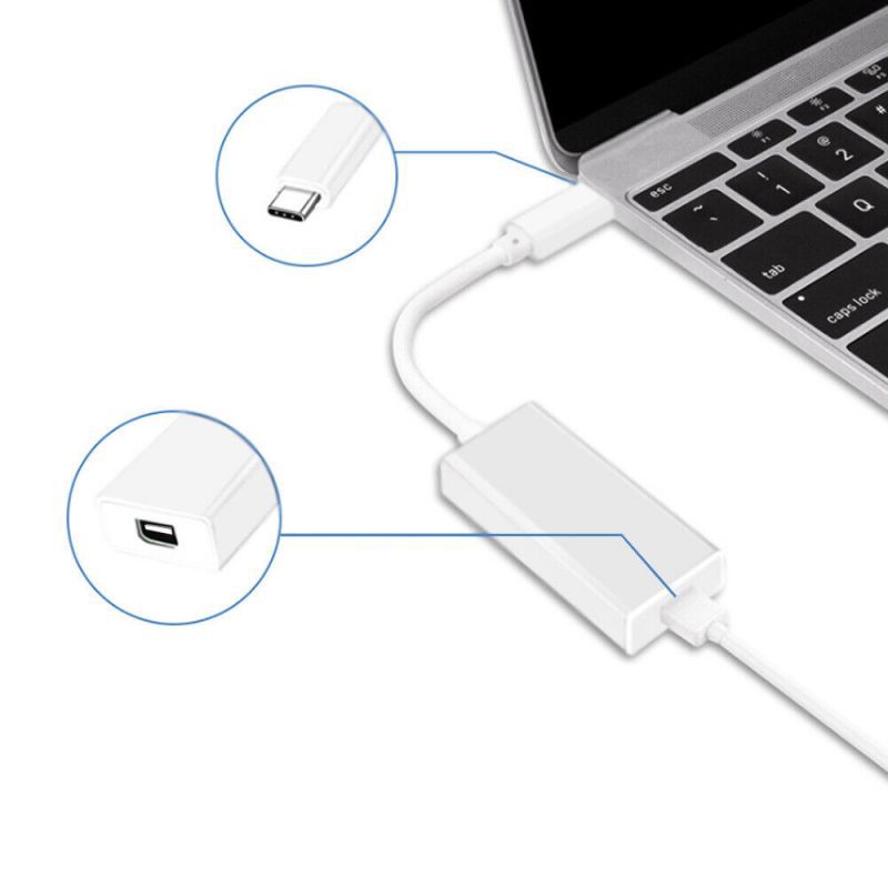Thunderbolt 3 to Thunderbolt 2 type C USB cables are suitable for Macbook Air Pro Specification drawing