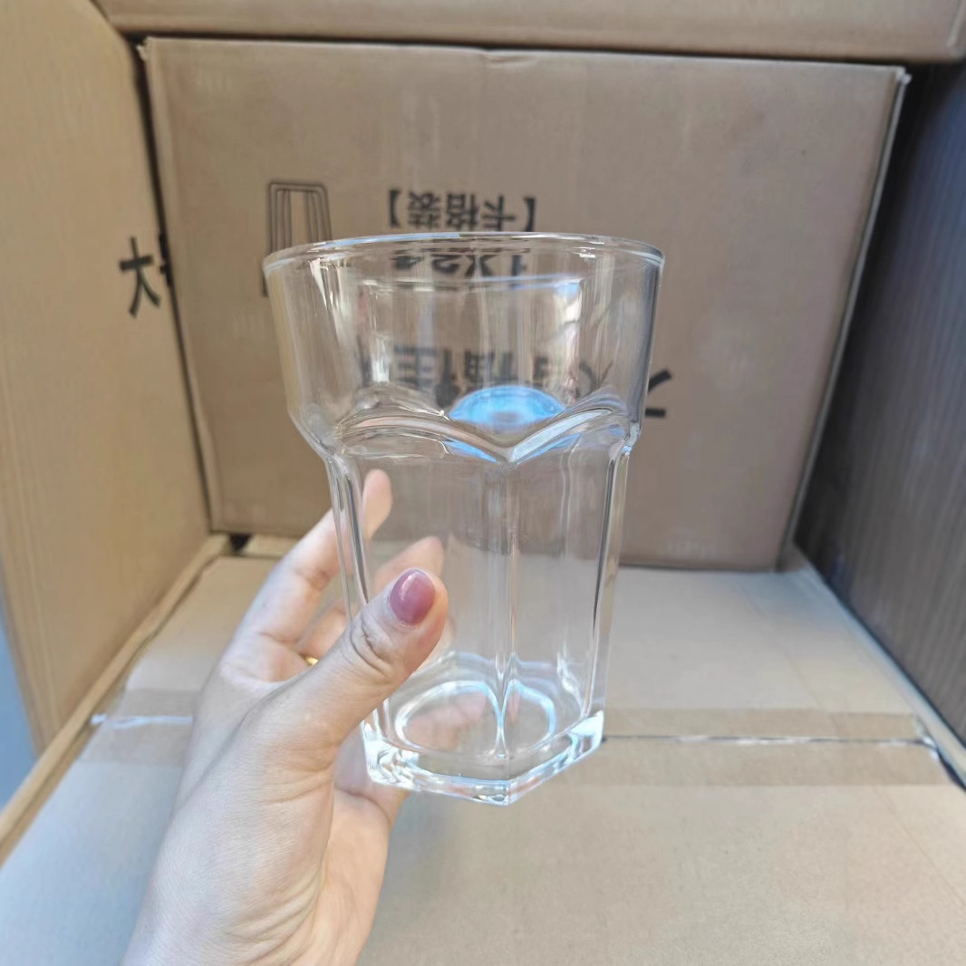 Foga White Beer cup, beer barrel, bar wine glass, Belgian craft draft beer cup, hexagonal glass cup, tea cup full figure