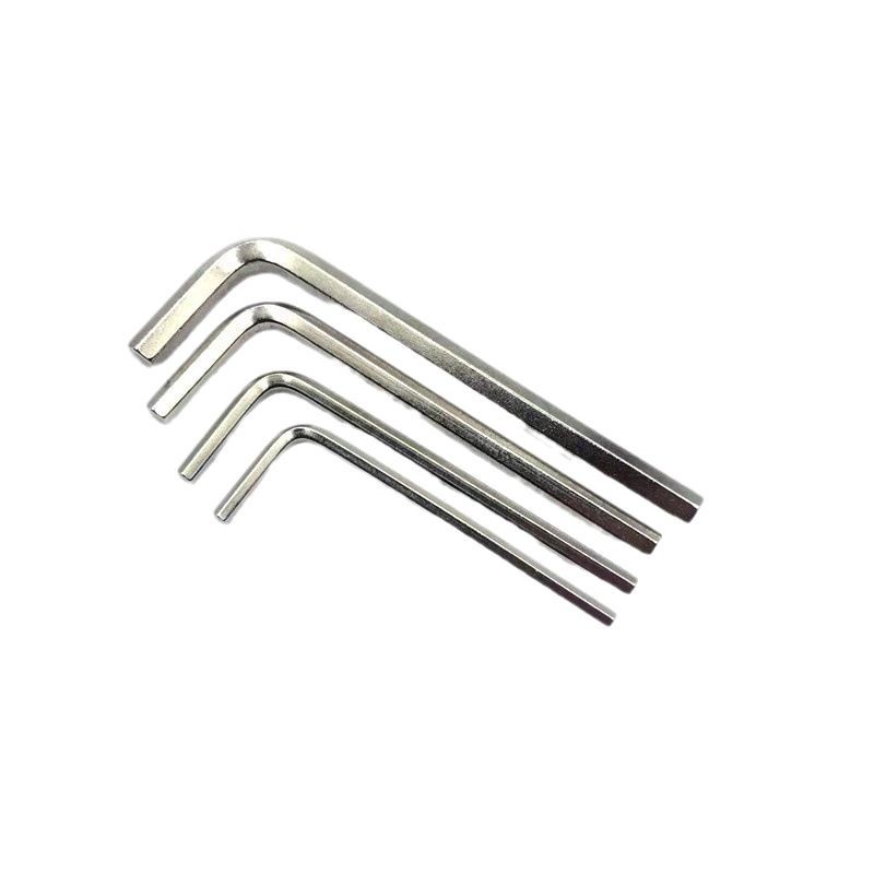 Nickel-plated and zinc-plated wrenches, Allen wrenches, anti-theft Allen wrenches, L-shaped extended M2, M3, M4, M5, M6, M8, M10 Item Picture