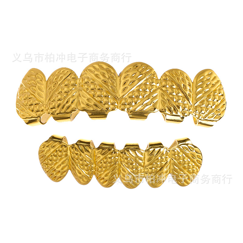 Hip-hop braces, Easter and Halloween mascots, dance party Hip-hop braces, real gold electroplated smooth surface twill style braces Specification drawing
