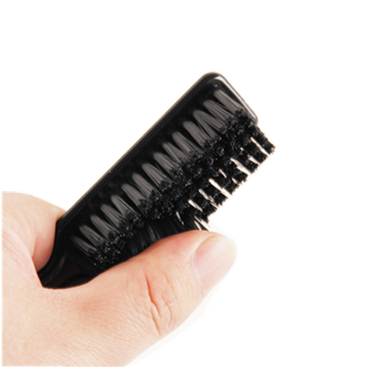Amazon Barber Vintage oilhead brush, beard brush, carved and crushed hair brush, two-in-one hair cleaning brush, straw brush Specification drawing