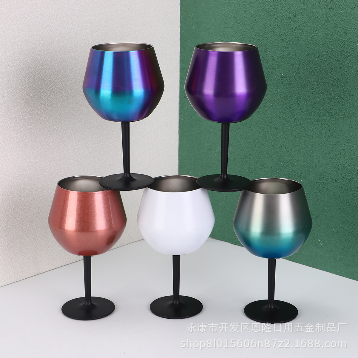2025 best-selling high-end red wine glass, detachable stand, portable and convenient tall glass, 304 stainless steel coffee cup details Picture