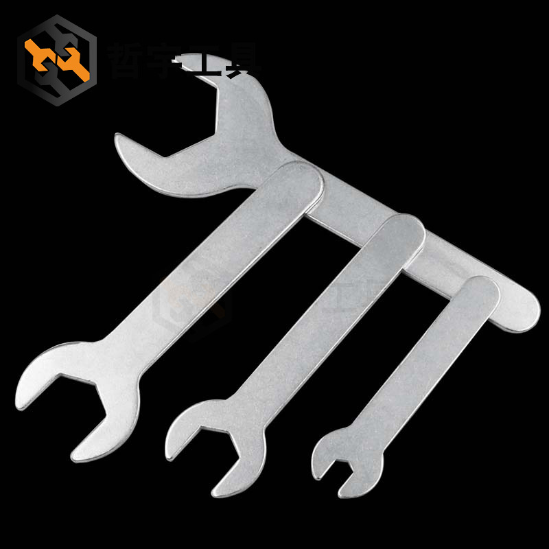4-42 Simple open-end wrench, one-time delivery of open-end small wrench, sheet metal stamping single-head thin plate fork wrench details Picture