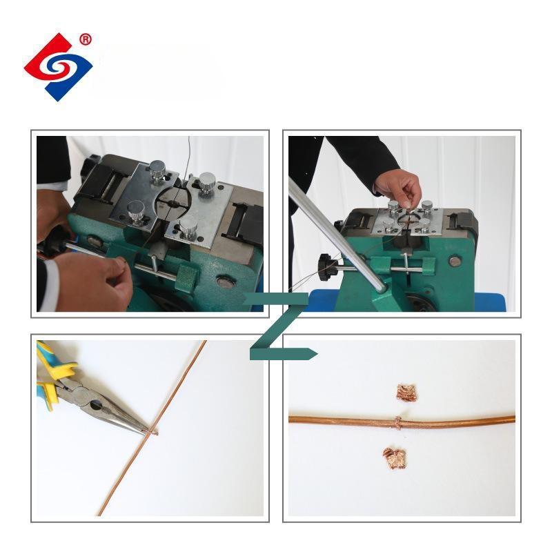 HS-T03 Cold welding machine, desktop Type Three wire and cable wiring machine, cold hydraulic welding machine, aluminum wire and copper wire cold welding machine Application Scenario