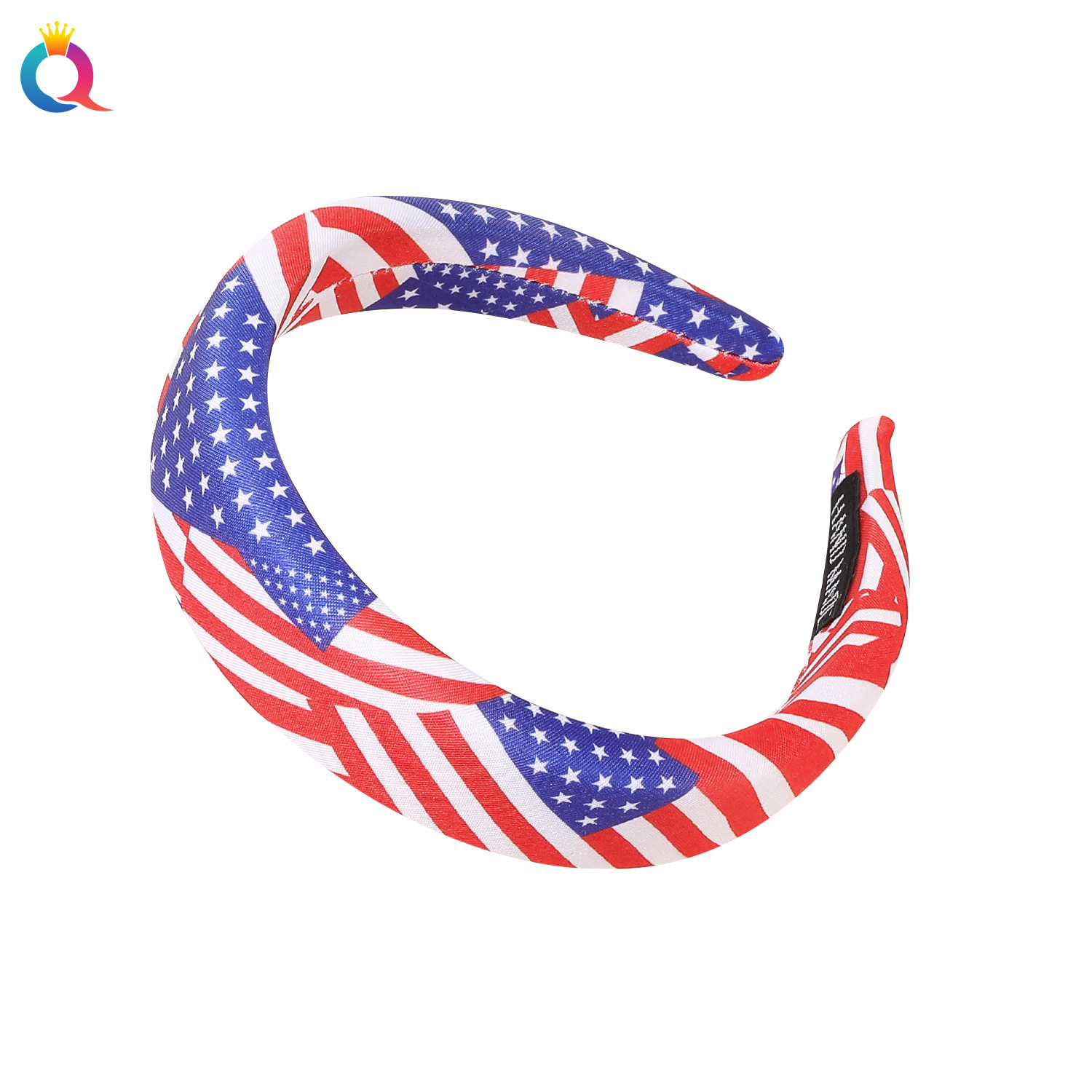 Qiyue Cross-border Hair Accessories, American flag sponge hair band, Independence Day Star Style knot headband, women's hair hole wholesale Item Picture