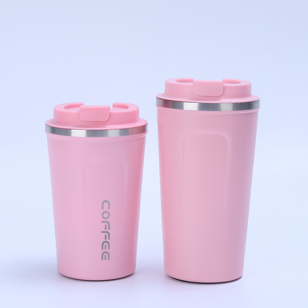 304 stainless steel vacuum insulated cup, office and business high appearance level coffee cup, outdoor flip lid car portable cup Application Scenario