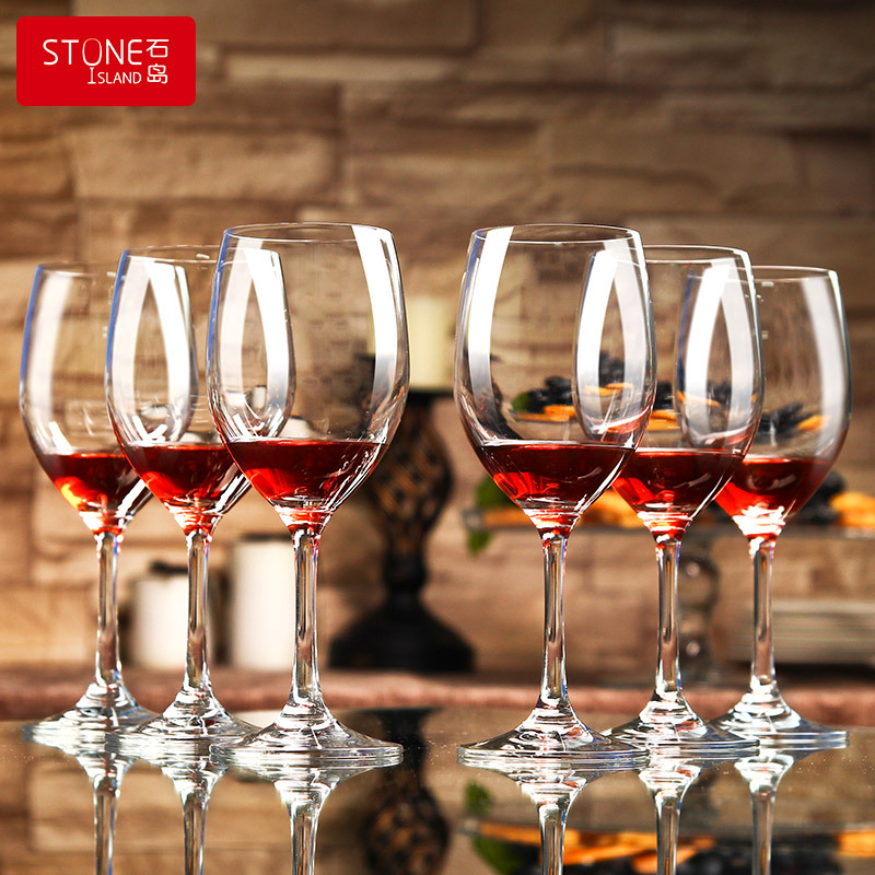 Shidao Sydney series red wine glass set, transparent high-end glass highball glass, home European-style wine glasses, wine glasses full figure