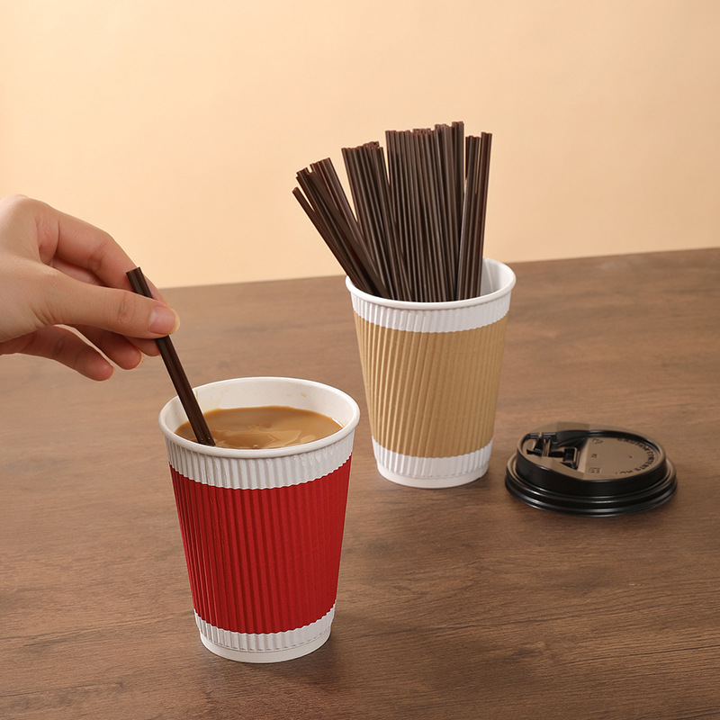 Beautiful Ya coffee cups with LIDS, milk tea cups, takeout packaging paper cups, whole cases of hot drinks, commercial thickened general merchandise wholesale Specification drawing