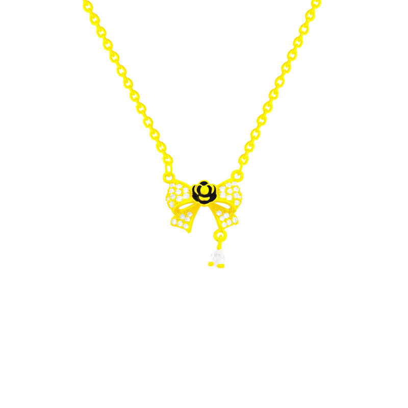 Bow pendant, light luxury and niche design sense, new collarbone chain, popular neckchain accessory, elegant necklace accessory for women Item Picture