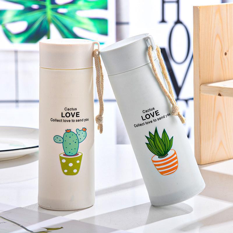 Succulent water cups, thickened double-layer cartoon glass cups, opening small gifts, event advertising cups, printed LOGO wholesale Application Scenario
